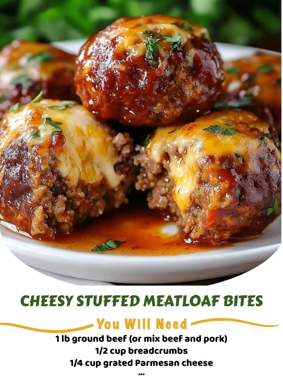 Cheesy Stuffed Meatloaf Bites – Juicy, Flavorful & Perfect for Appetizers