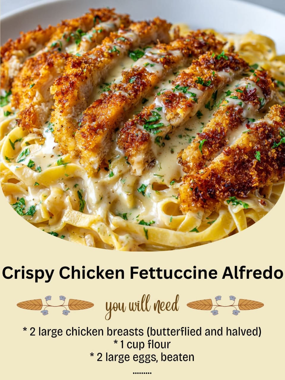 Crispy Chicken Fettuccine Alfredo – A Restaurant-Quality Comfort Meal at Home