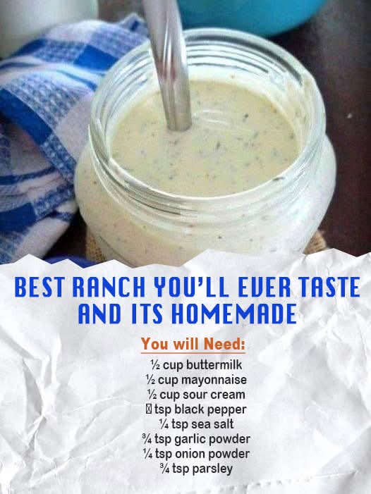 Homemade Ranch Dressing – Creamy, Fresh & Better Than Store-Bought