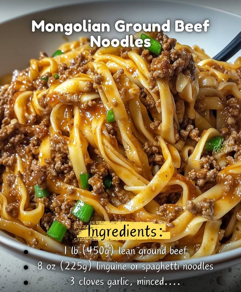 Mongolian Ground Beef Noodles – Easy, Saucy & Packed With Flavor