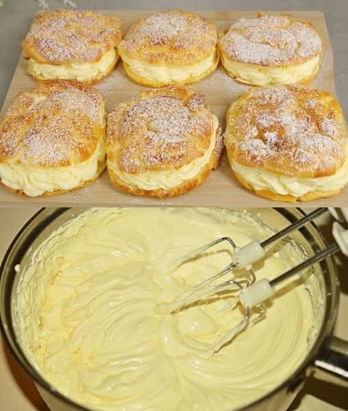 Puff Pastry Bites with Cream & Instant Pudding Mix – An Irresistible 2-Ingredient Dessert!