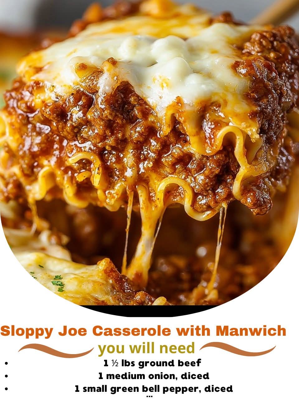 Sloppy Joe Casserole with Manwich – A Comforting, Family-Friendly Dinner