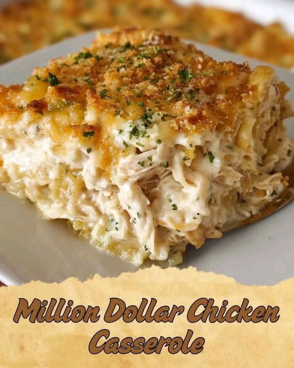 Million Dollar Chicken CasseroleCreamy Million Dollar Chicken Bake with Buttery Ritz Crust