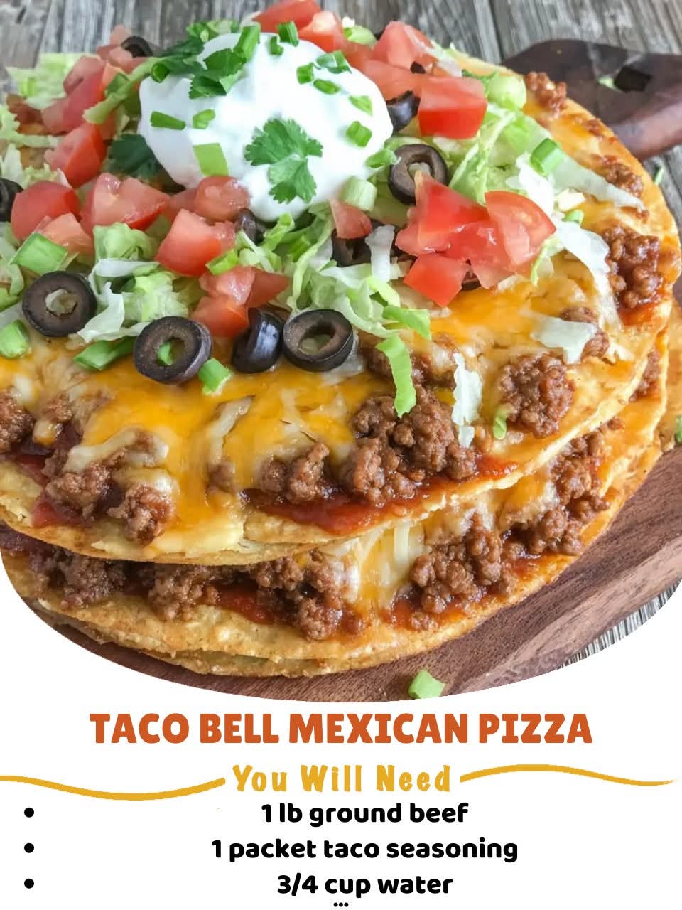 Taco Bell–Style Mexican Pizza (Homemade Copycat Recipe)
