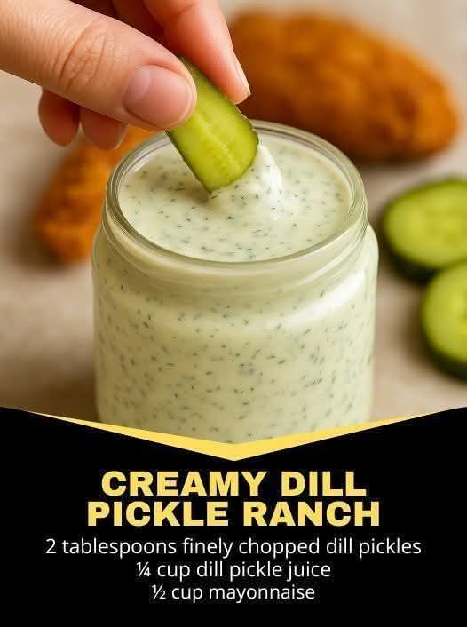 Creamy Dill Pickle RanchThe Tangy, Creamy Dip That Makes Everything Better