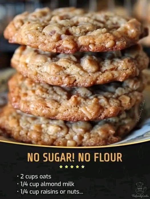 Healthy Cookies – No Sugar, No Flour