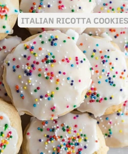 Italian Ricotta CookiesSoft, Moist, Classic Cookies with a Sweet Vanilla Glaze