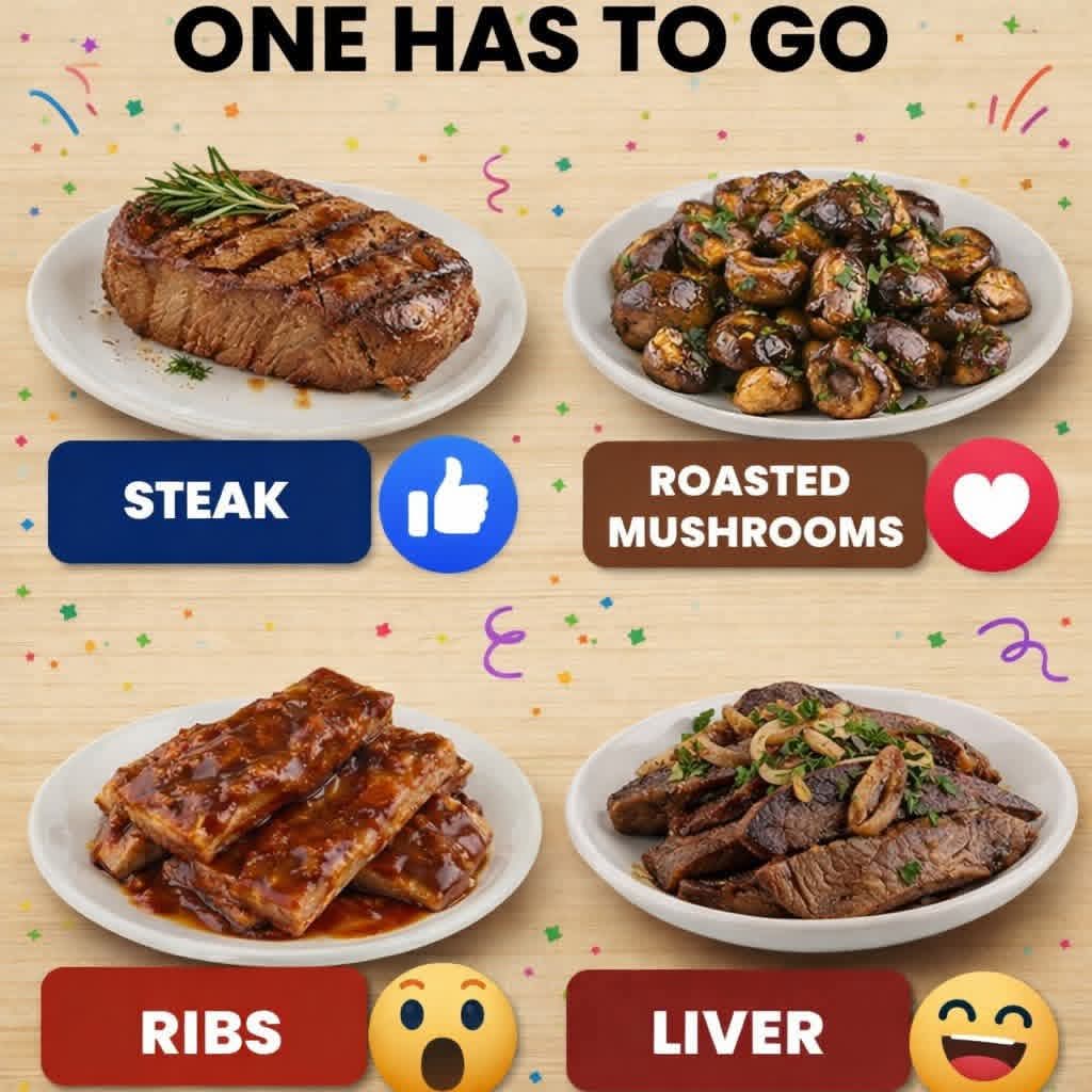 Hearty Classics: Steak, Roasted Mushrooms, Ribs, and Liver